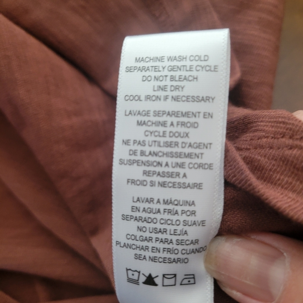 Splendid Crew Neck T-shirt Brown NEW - Picture 6 of 6